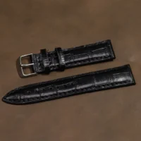 Ժամացույցի գոտի Տղամարդու 20մմ Classic Croco սև