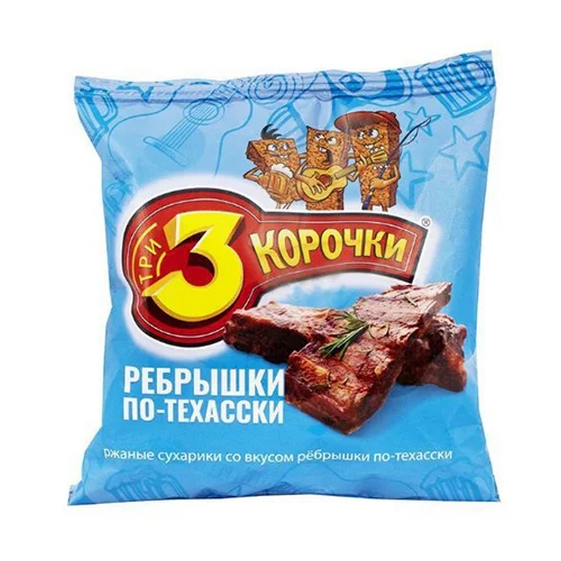 Չորահաց «3 Корочки» 40գր Տեխասյան կողիկներ