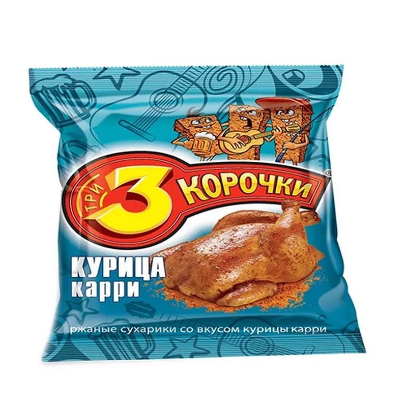 Չորահաց «3 Корочки» 40գր հավ