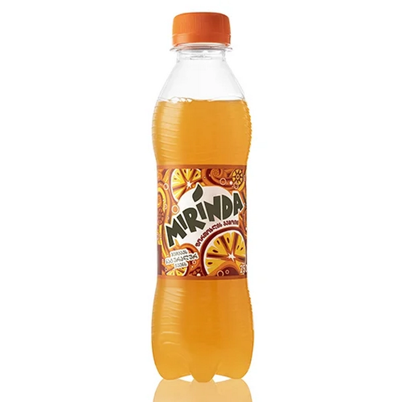 Գազավորված ըմպելիք «Mirinda» 0.25լ նարնջի