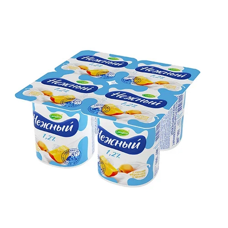 Յոգուրտ «Нежный» 100գր ծիրան-մանգո