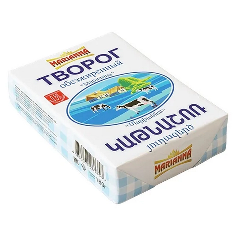 Կաթնաշոռ «Մարիաննա» 0.5% 180գր