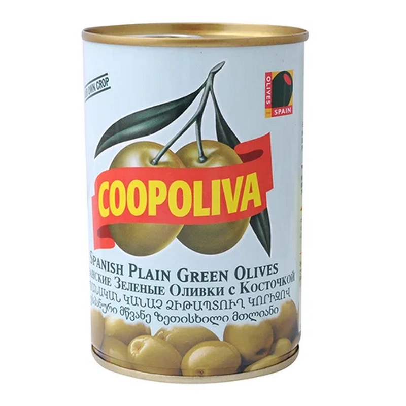 Ձիթապտուղ «Coopoliva»  225գր կանաչ կորիզով