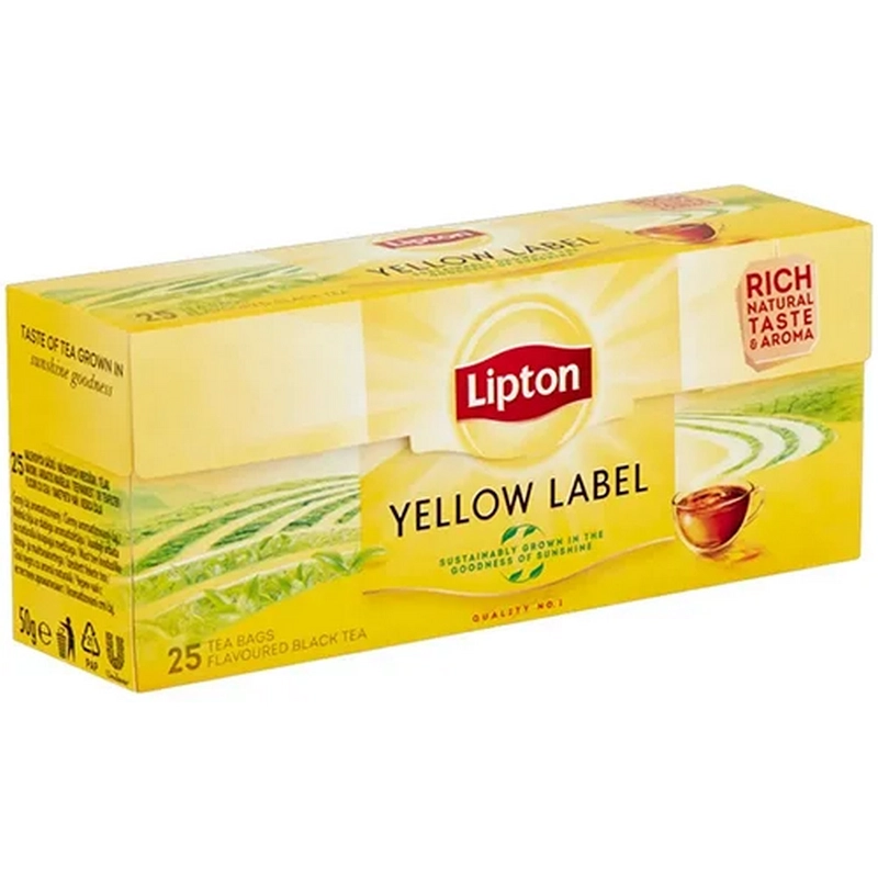 Թեյ «Lipton» 50գր «Yellow Label» 25հատ