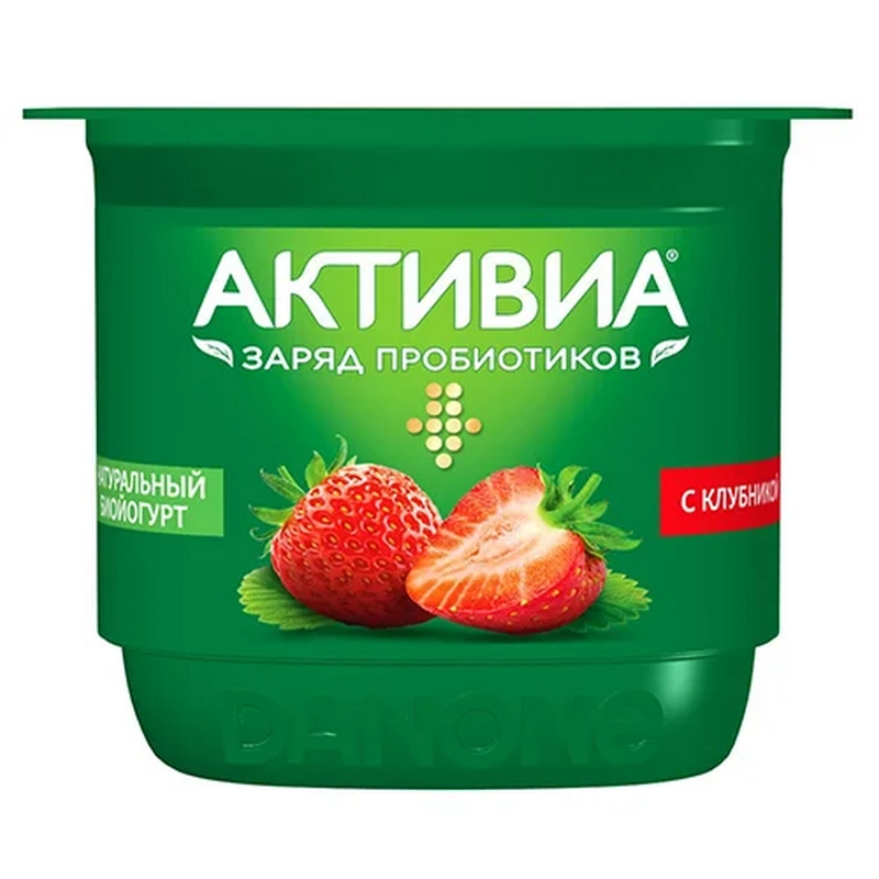 Յոգուրտ «Активиа» 110գր Ելակ