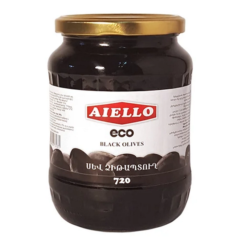 Ձիթապտուղ սև «Aiello Eco» 720գր