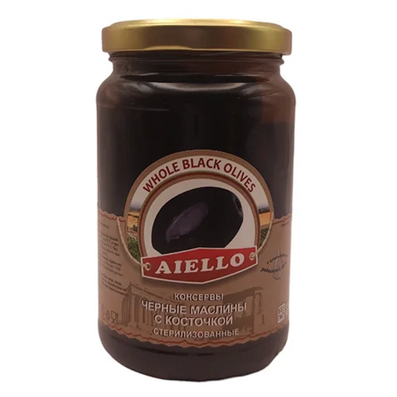 Ձիթապտուղ սև «Aiello» 350գր