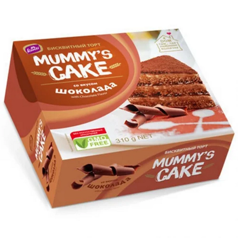 Տորթ բիսկվիթային «Mummy s cake» 310գր շոկոլադե