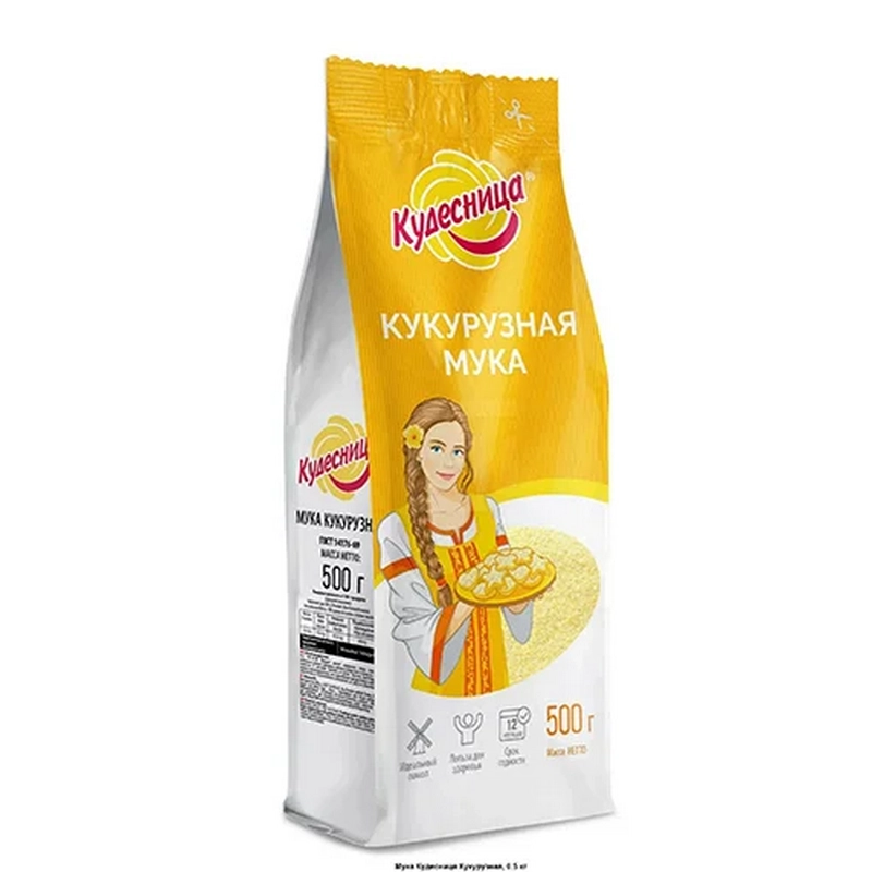 Եգիպտացորենի ալյուր «Кудесница» 500գր