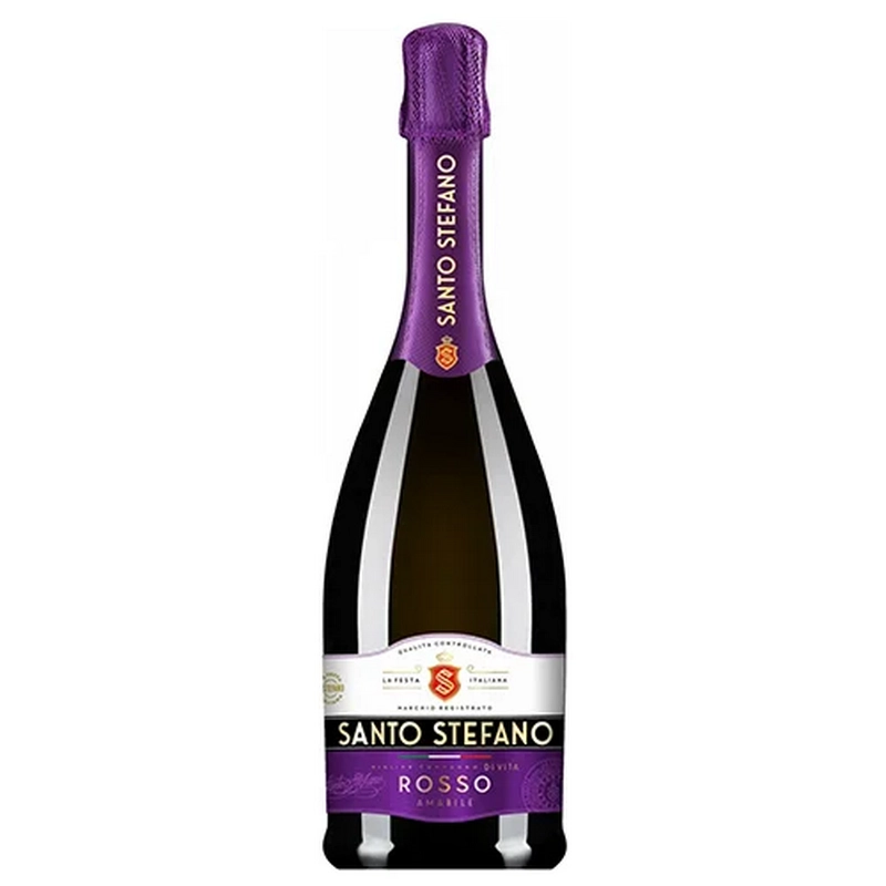 Շամպայն «Santo Stefano» 750մլ Rosso կարմիր կիսաքաղցր