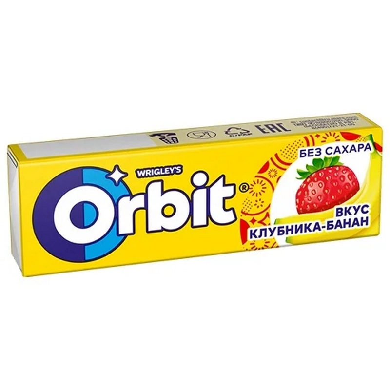 Մաստակ «Orbit» 13.6գր բանան-ելակ