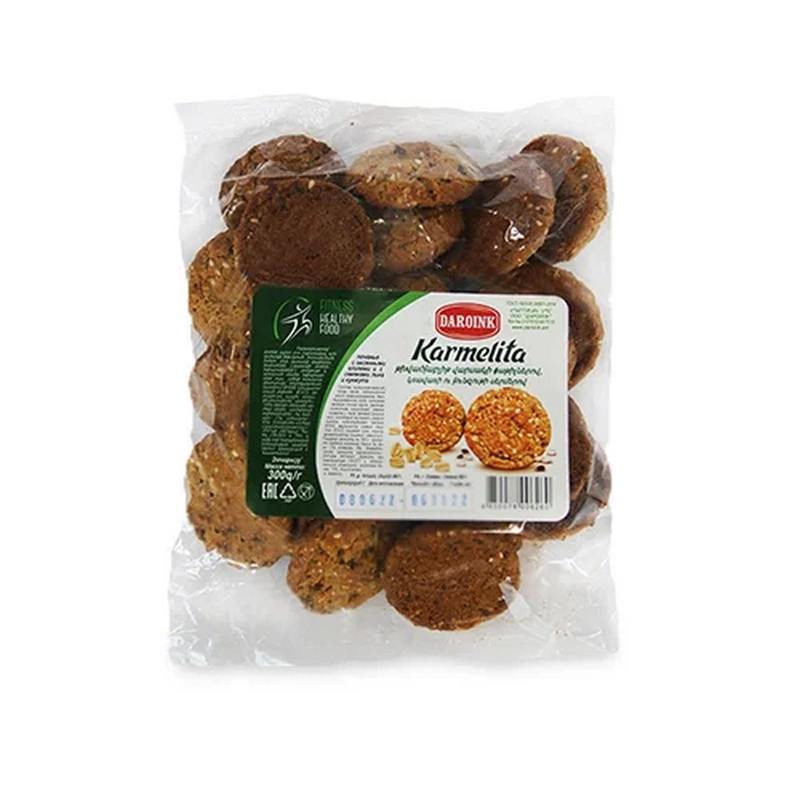 Թխվածքաբլիթ «Karmelita» 300գր քունջութ
