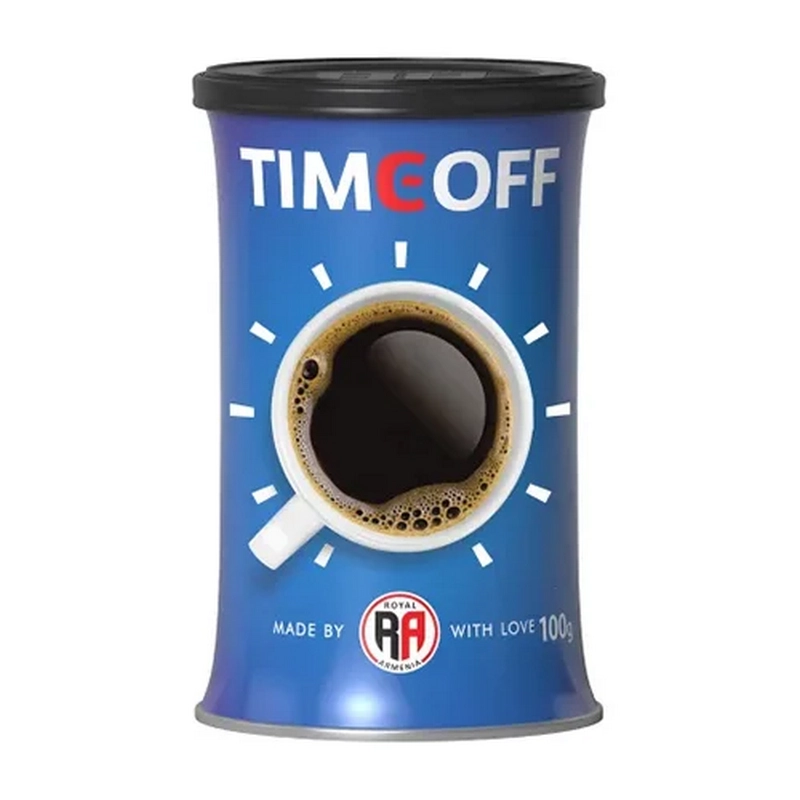 Լուծվող սուրճ «TimeOff» 100գր blue Լուծվող սուրճ «TimeOff» 100գր blue