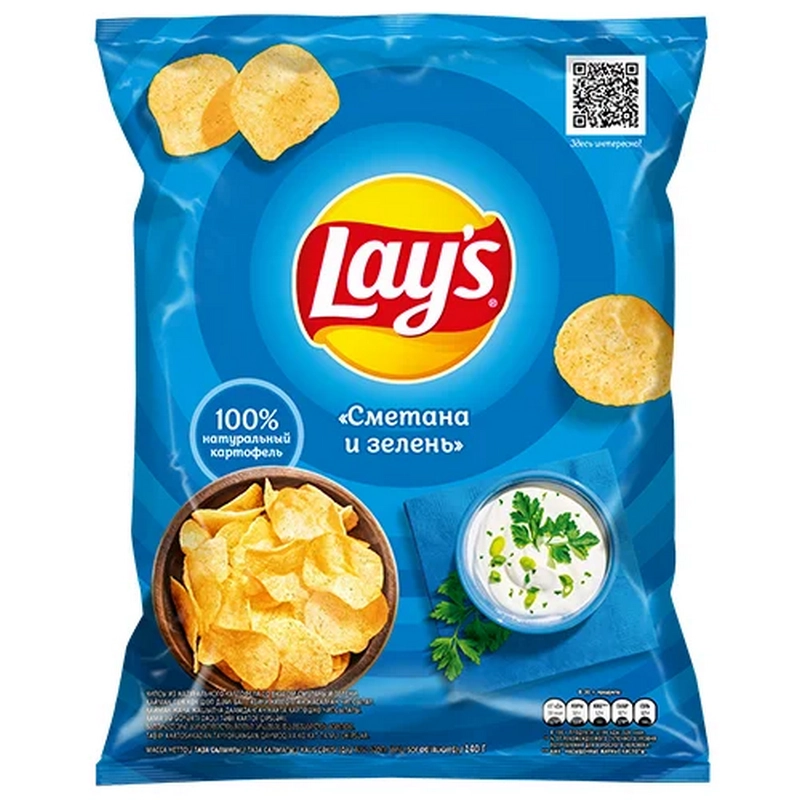 Չիպս «Lay's» 140գր թթվասեր