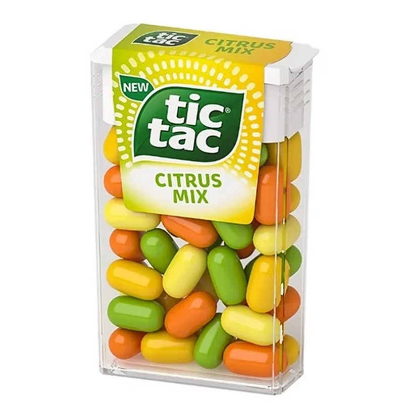 Դրաժե «Tic Tac» 16գր цитрусовый микс