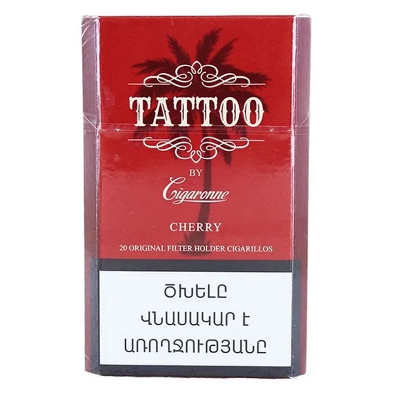 Ծխախոտ «Cigaronne» Tattoo compact cherry
