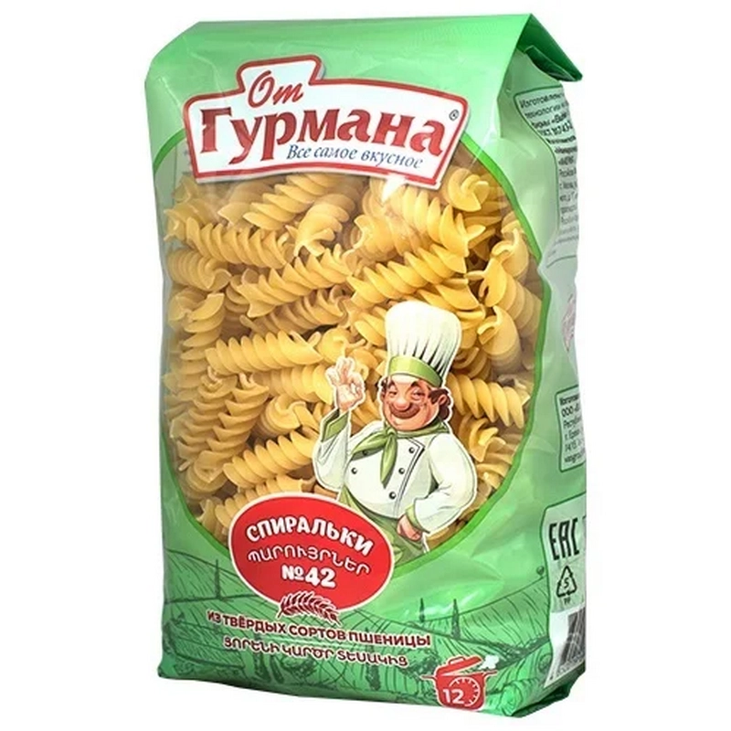Մակարոն "От Гурмана" 400գր N42 Մակարոն "От Гурмана" 400գր N42