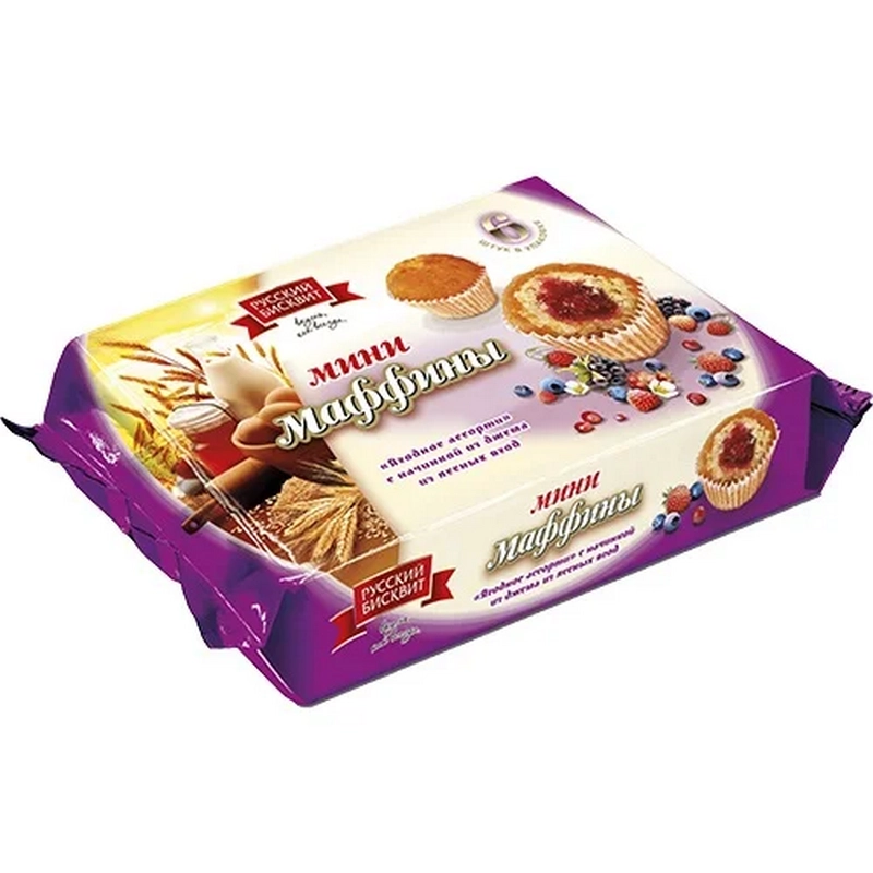 Կեքս «Мини-маффины» 200գր անտառային հատապտուղ