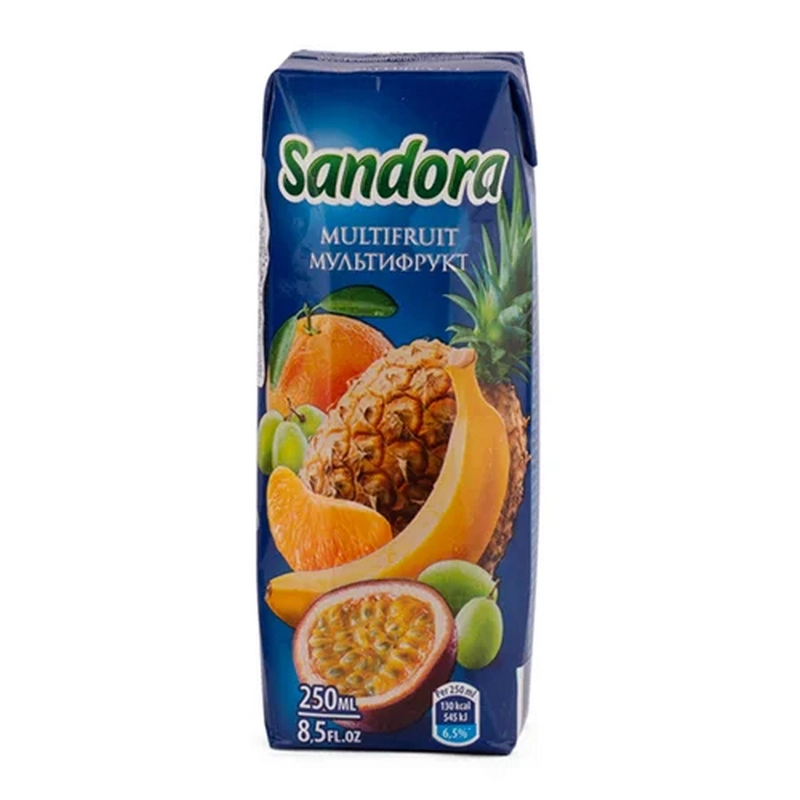 Հյութ «Sandora» 0.25լ մուլտիֆրուկտ