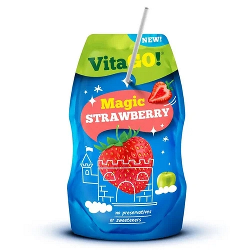 Բնական հյութ «Vita GO!» 200մլ «Strawberry»