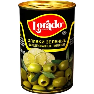 Ձիթապտուղ «Lorado» 314մլ կանաչ անկորիզ լիմոնով