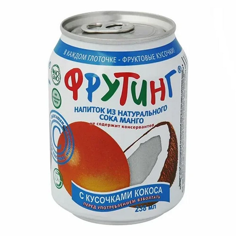 Հյութ «Fruting» 238մլ մանգոյի և կոկոսի