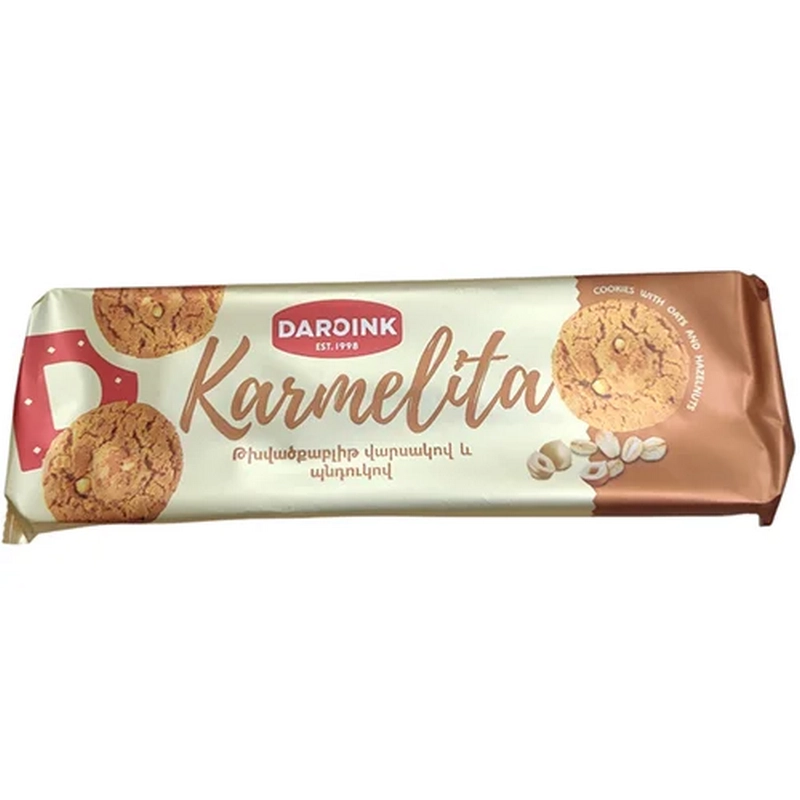 Թխվածքաբլիթ «Karmelita» 250գր վարսակով և պնդուկով