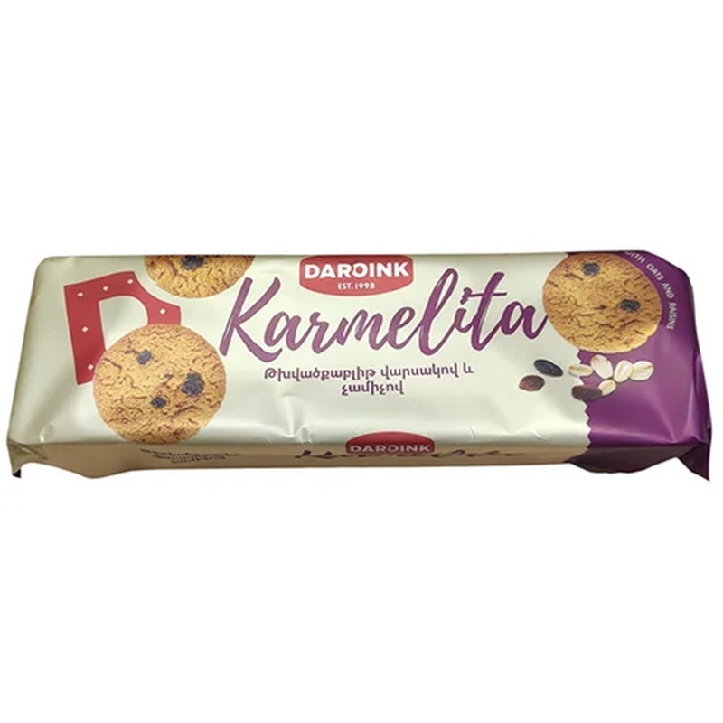 Թխվածքաբլիթ «Karmelita» 250գր վարսակով և չամիչով