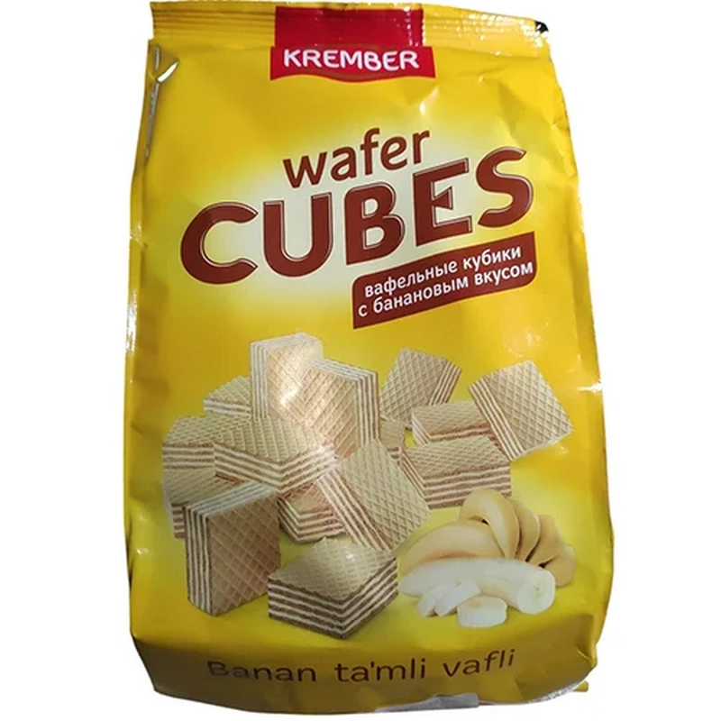 Վաֆլի «Cubes» 200գր բանանի