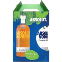 Օղու հավաքածու «Absolut» 2×0.7լ մանդարին