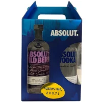 Օղու հավաքածու «Absolut» 2×0.7լ հատապտուղ