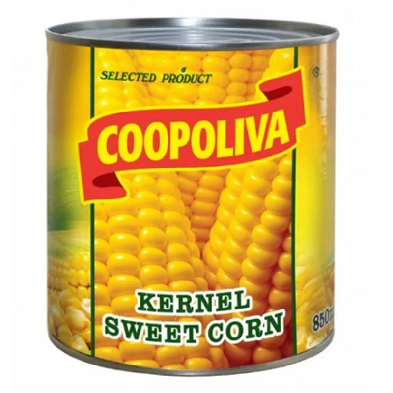 Եգիպտացորենի հատիկներ «Coopoliva» 850գր