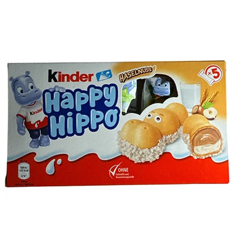 Թխվածքաբլիթ «Happy Hippo» 103.5գր պնդուկի և սերուցքի միջուկով