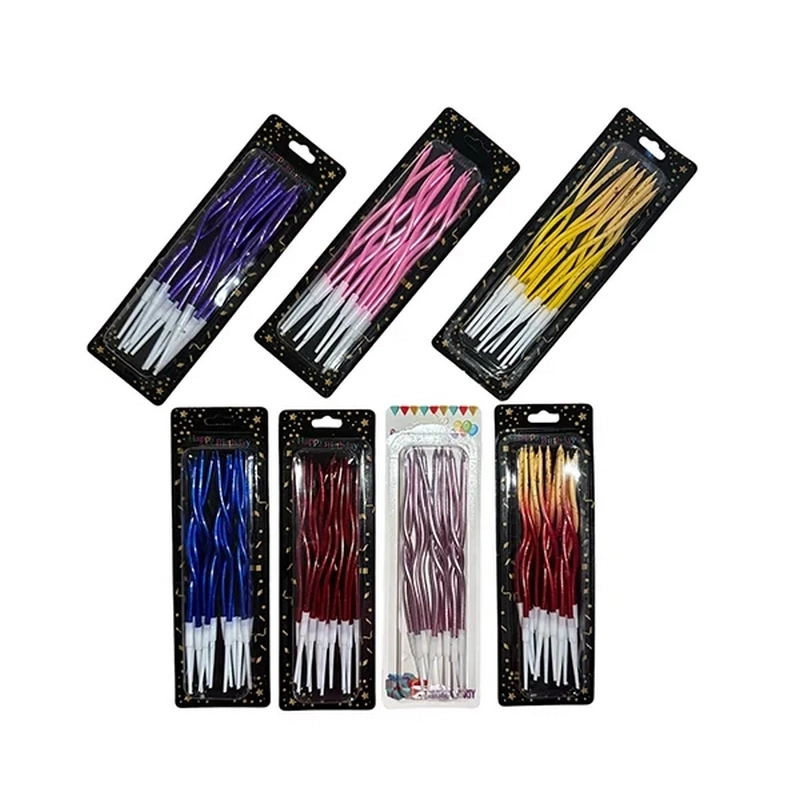 Ծննդյան մոմ «Party Candles» պարույրաձև