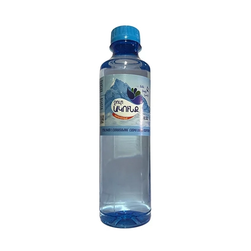 Աղբյուրի ջուր «Ակունք» 0.33լ