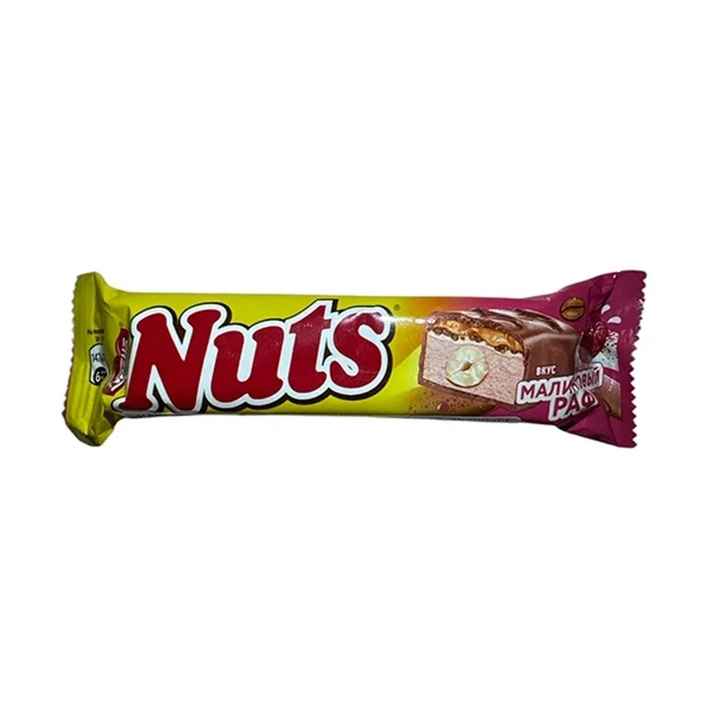 Շոկոլադե բատոն «Nuts» 70գր Малиновый Раф