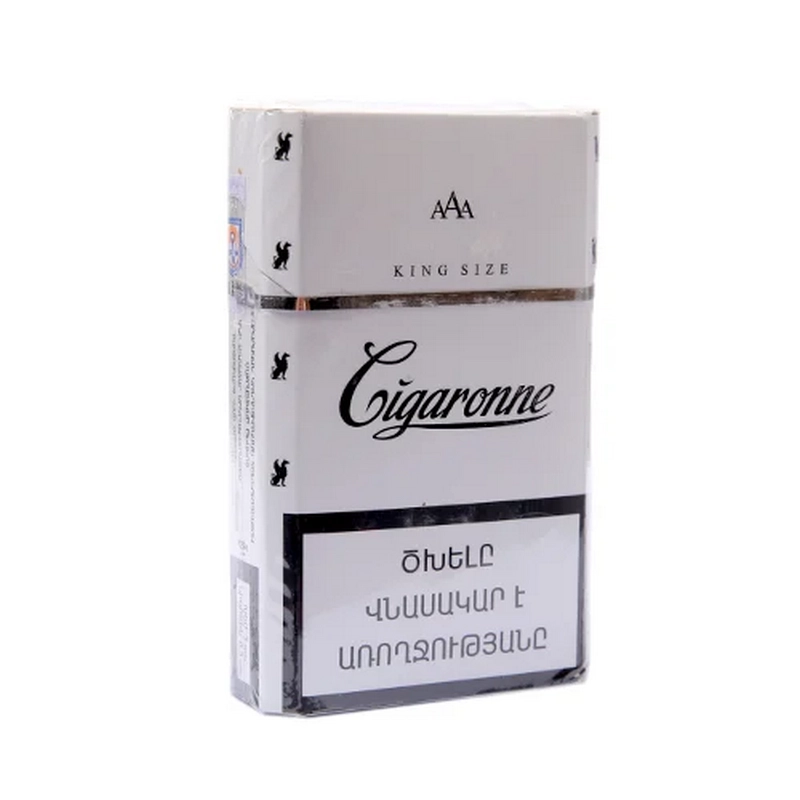 Ծխախոտ «Cigaronne» king size white