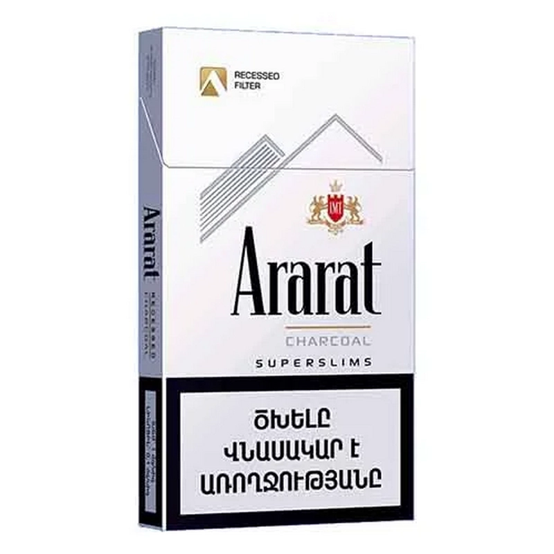 Ծխախոտ «Ararat Charcoal superslims»
