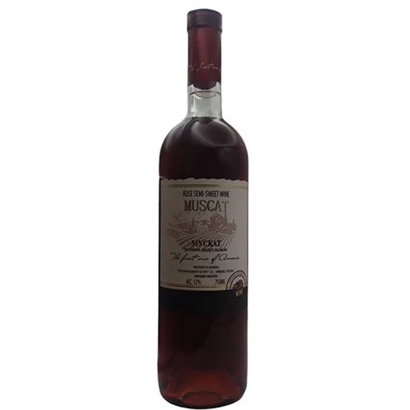 Գինի «Muscat» 750մլ վարդագույն կիսաքաղցր