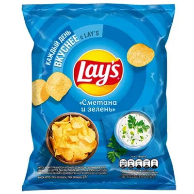 Չիպս «Lay's» 37գր թթվասեր