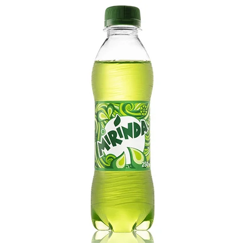 Գազավորված ըմպելիք «Mirinda» 0.25լ կանաչ խնձորի