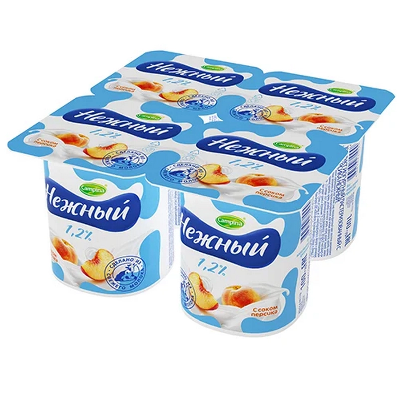 Յոգուրտ «Нежный» 100գր դեղձի