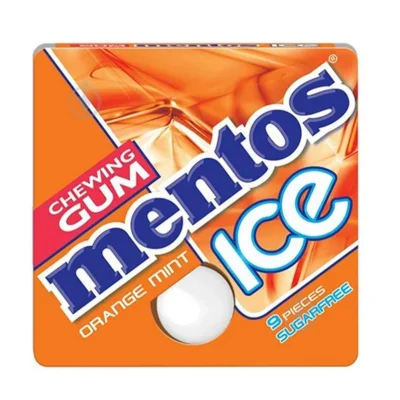 Մաստակ «Mentos Ice» 12.9գր նարինջ-անանուխ