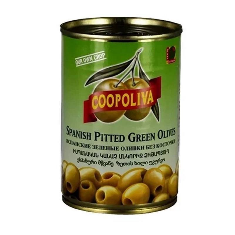 Ձիթապտուղ «Coopoliva» 170գր կանաչ անկորիզ