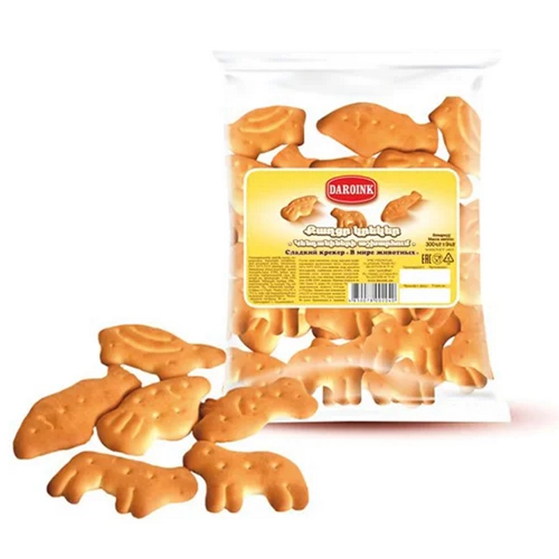 Կրեկեր «Daroink» կենդանական աշխարհ 300գր