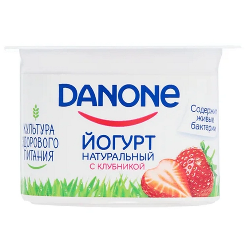 Յոգուրտ «Danone» 100գր ելակ
