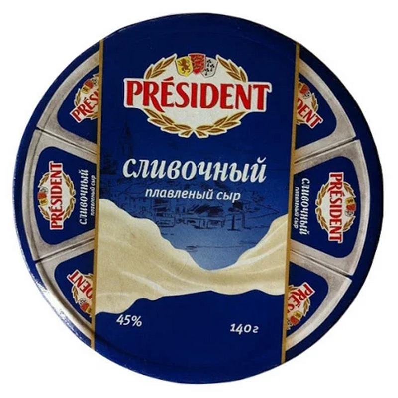 Պանիր «President» 140գր Сливочный