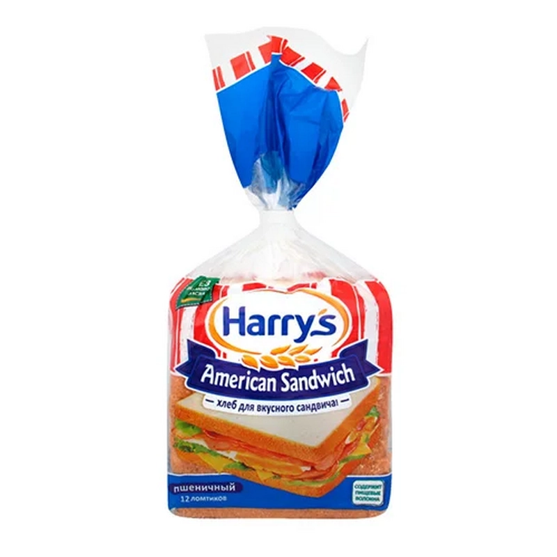 Հաց տոստի «Harrys» 470գր ցորենի