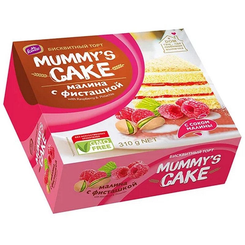 Տորթ բիսկվիթային «Mummy s cake» 310գր մալինայի