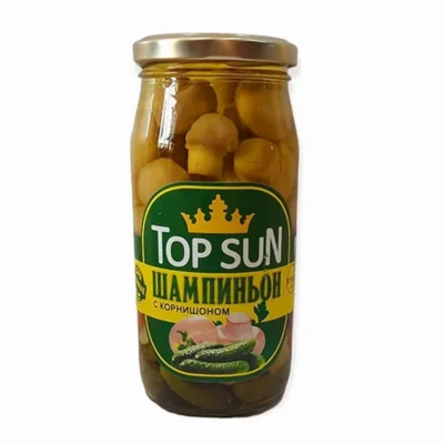 Մարինացված շամպինյոն կորնիշոնով «Top Sun» 500մլ
